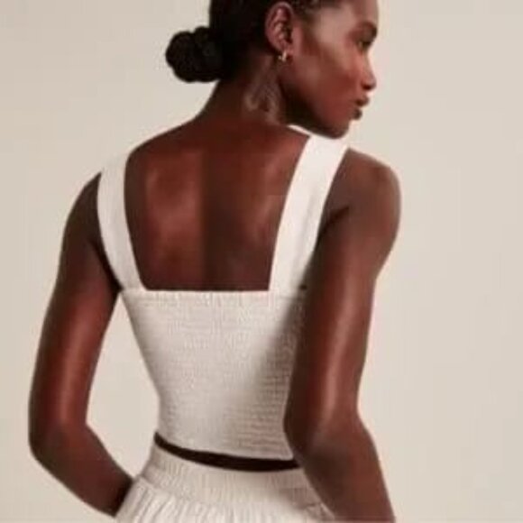 Abercrombie & Fitch White Corset Tank Top | Size M | EUC 🤍 - Picture 3 of 3